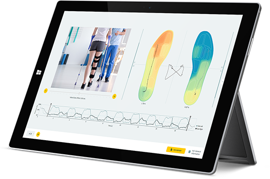 Software stappone medical - Bewegungsanalyse und Therapie - medizinisch zertifizierte Sensorsohlen